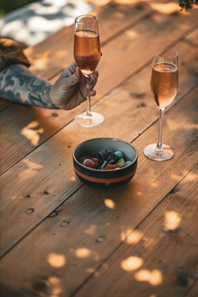 Snacks och dryck av restaurang Hubben som har lokal på The Hub Höganäs